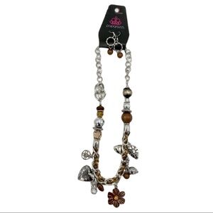 NWT “Charmed I Am Sure” Silver Toned 18”Beaded Necklace & Earring Set